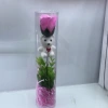 pvc cylindrical soap, flower foam bear creative gifts, festival and wedding decoration wholesale, one-piece consignment, factory direct sales Specification image